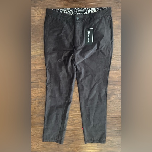 Betabrand Cordaround Corduroy Pants Dark Grey Dress Pants Comfortable NWT 36x34 - Picture 1 of 11